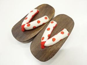 未使用品　焼桐子供用下駄(16.5センチ)